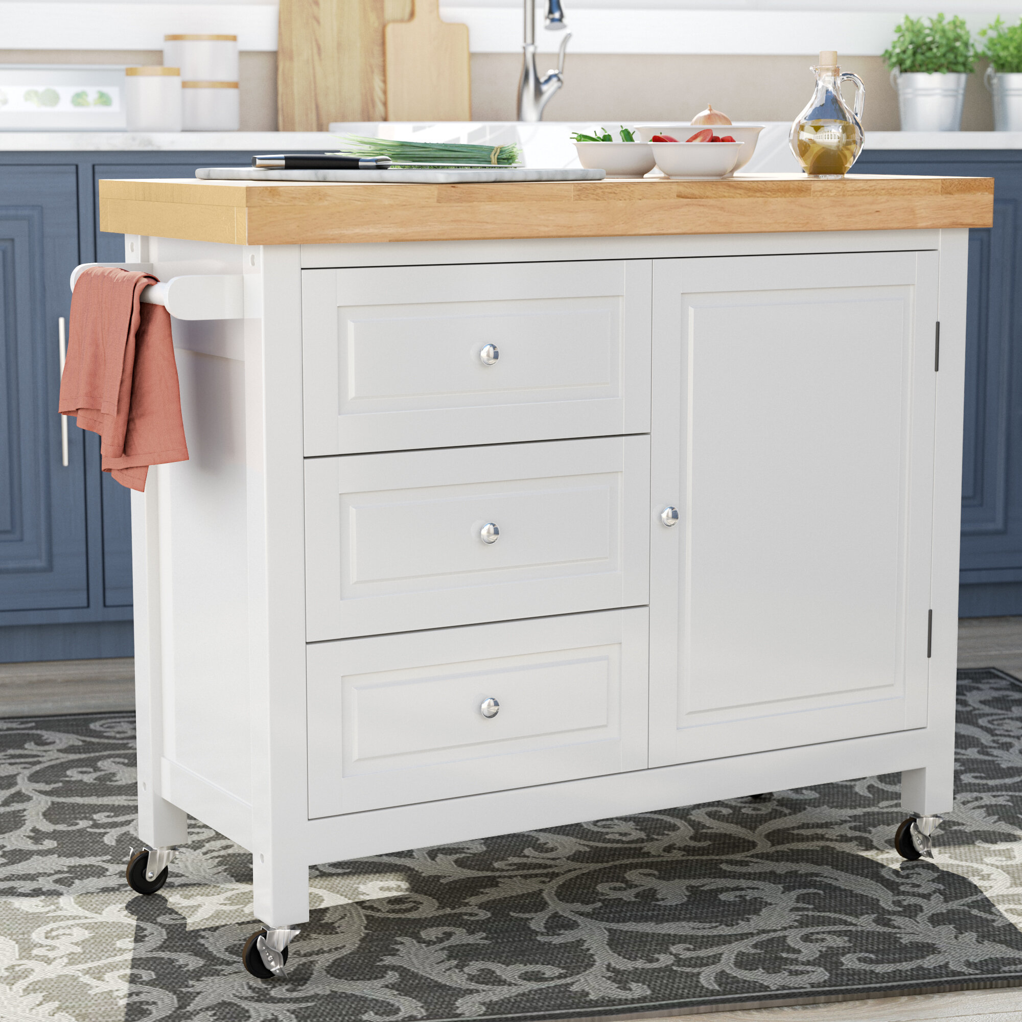 Darby Home Co Callahan Kitchen Island & Reviews | Wayfair