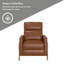 Fauteuil inclinable rembourré Antwine, noir-70347181