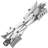 Camper Wheel Chock Stabilizer, X-shaped RV Stabilizer