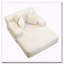 Chaise longue en velours côtelé avec 3 coussins-1762911606