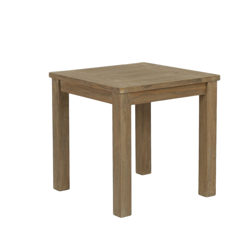 Coastal Teak Outdoor Square Teak Side Table