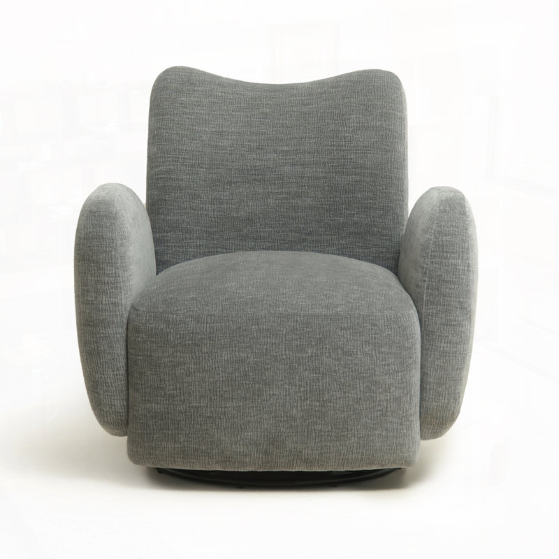 Fauteuil d'appoint pivotant à 360 °, Gris foncé