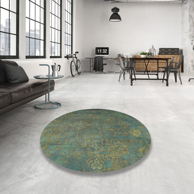 Tapis oriental vert / jaune Abrahamsville