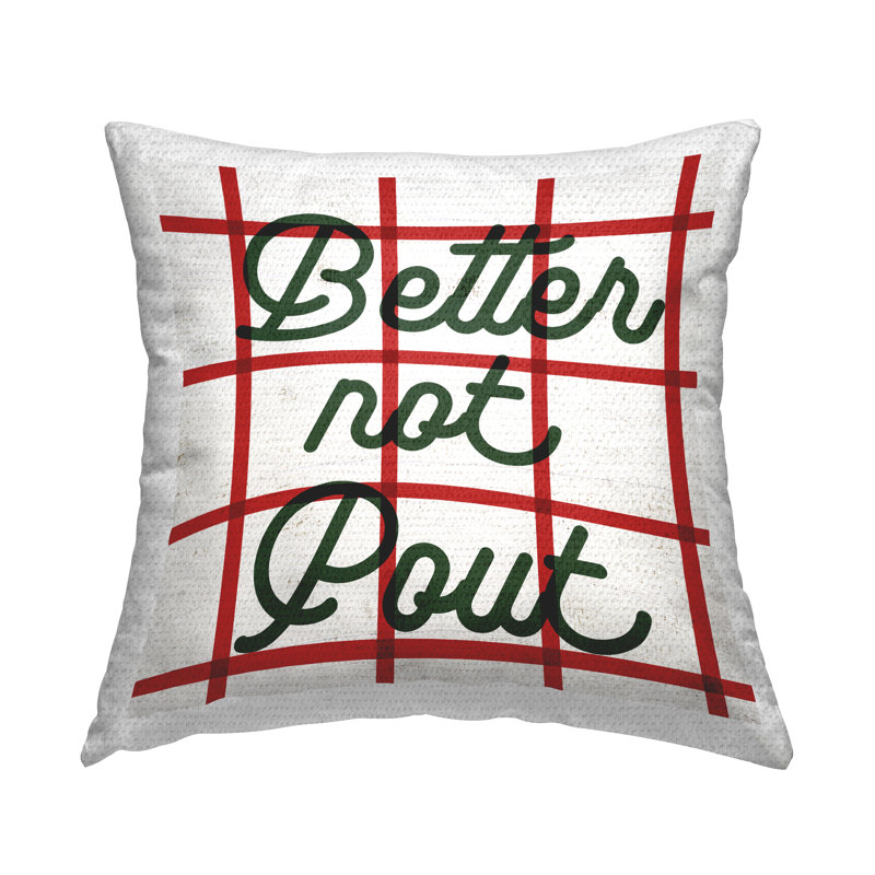 Checkered Outdoor Throw Pillow