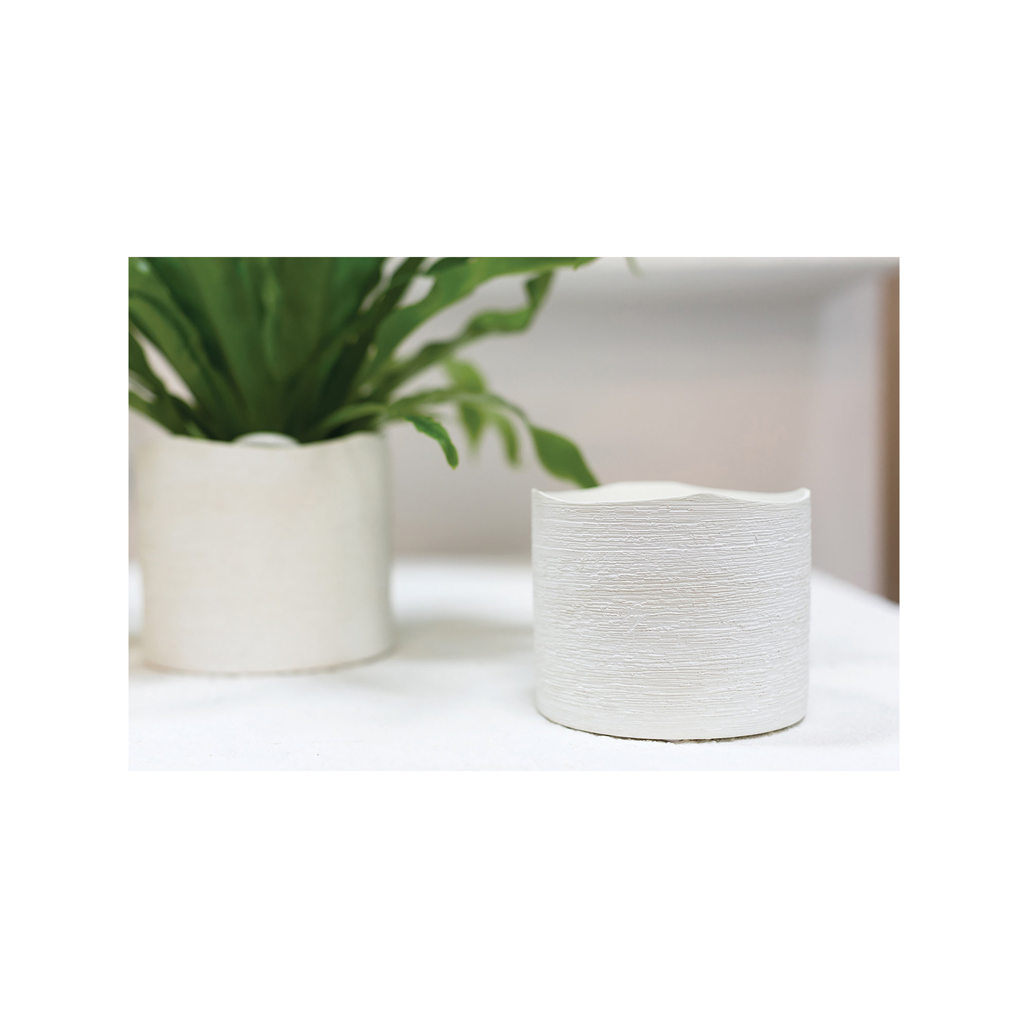 Handmade Ceramic Pot Planter, 4" H x 4.7" W x 4.7" D