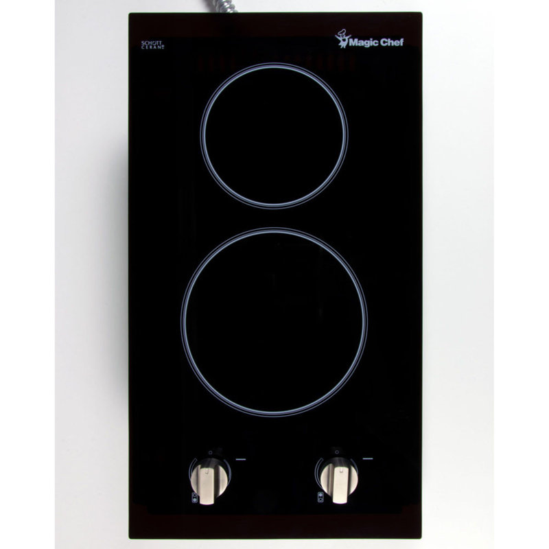 12-in. 120v Built-in Electric Radiant 2-burner Cooktop, 120