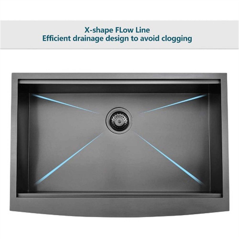33'' L Single Bowl Stainless Steel Kitchen Sink