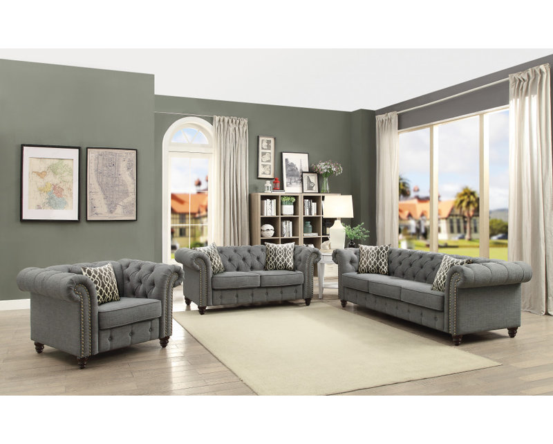 Fauteuil Chesterfield Gracie Mills, Brown