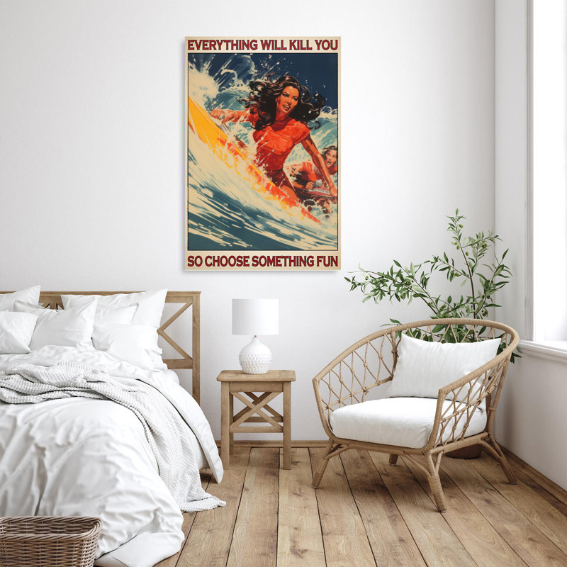 Surfez donc choisissez quelque chose d'amusant 5, H 36 po x l 24 po x P 1,25 po
