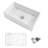 33'' L Single Bowl Ceramic Kitchen Sink