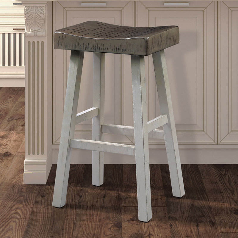 Tabouret de style transitionnel 2 pièces Tabouret, Blanc