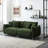 86.6 Inch 3 In Fleece, Four Throw Pillows And Silver Hardware Feet, Fits Living Room Bedroom, Stain-, Easy To Install , Fleece Material, 3 Seats With Metal Well Apartment Bedrooms, Simple Setup Steps-341837636