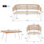 Ensemble de meubles de patio en corde 4 pièces K&K