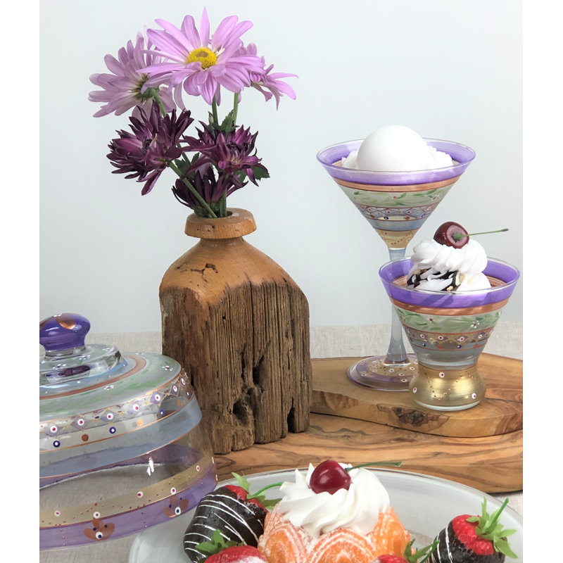 Guirlande mosaïque 7 oz. Verre cosmos, Mauve