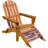 Aryaveer Outdoor Adirondack Chair With Ottoman