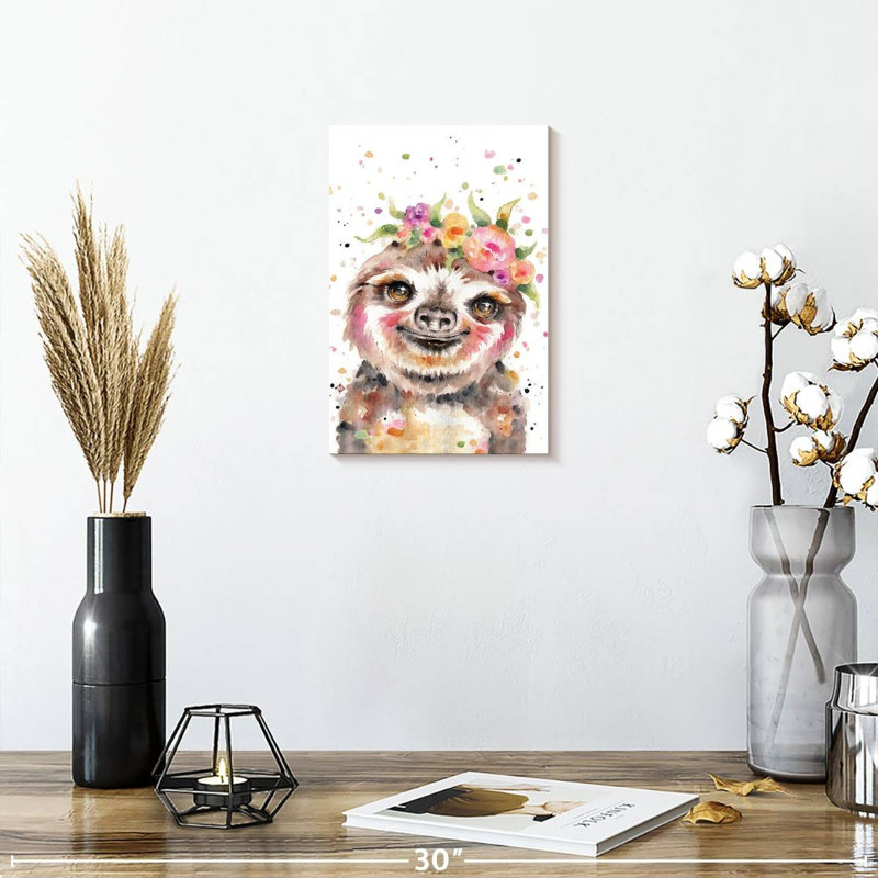 Brampt Little Sloth, 12" H x 8" W