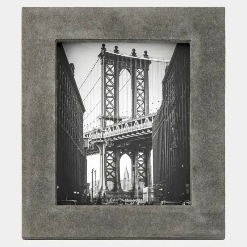Posh Mirror, 13" x 11", Gray