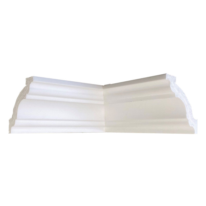 Marcos 78.74" White Styrofoam Crown Molding