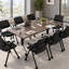 Table de formation mobile pliable avec prises électriques, table de conférence modulaire pour 6 à 8 personnes-2002562132