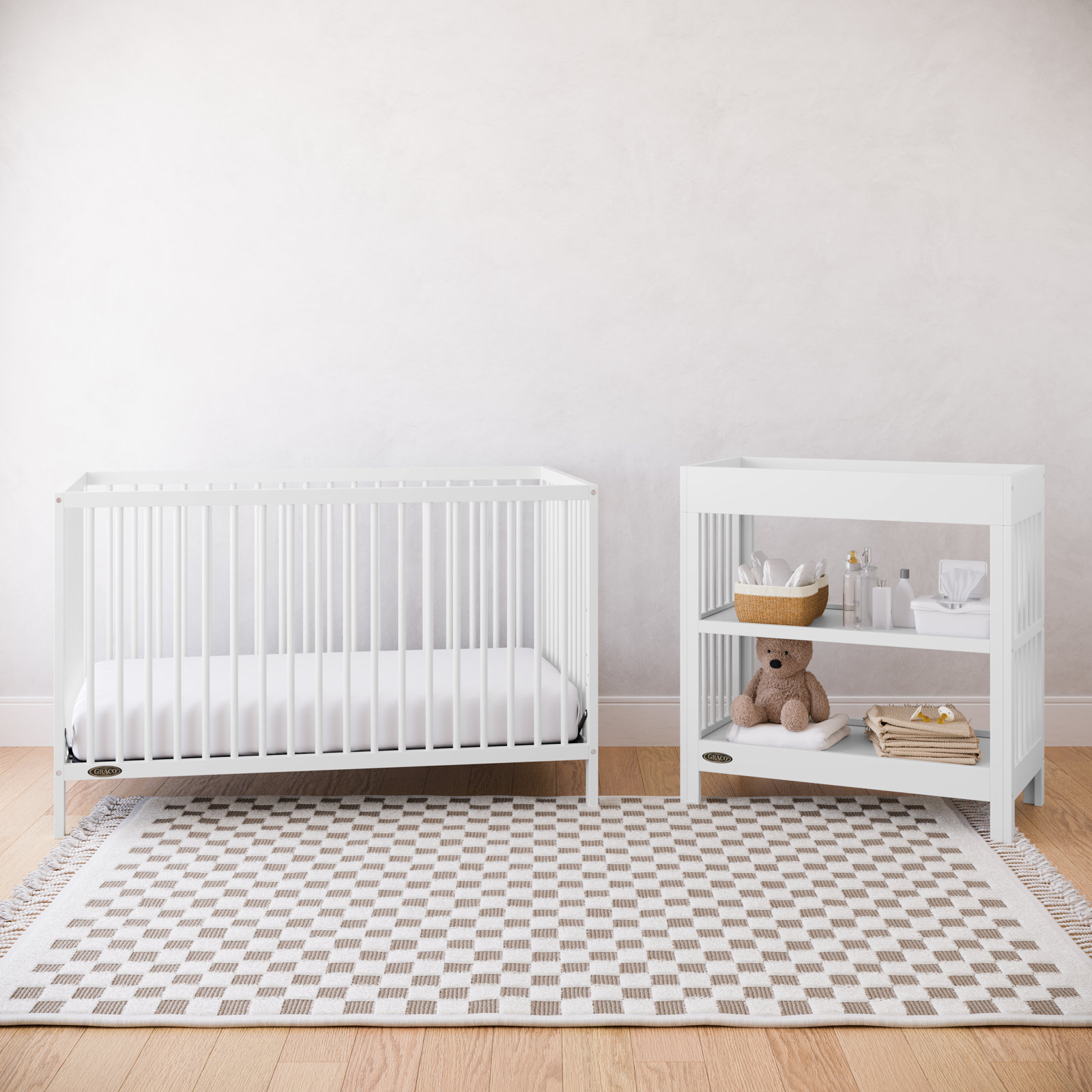 Graco Teddi 2-Piece Nursery Furniture Set, White