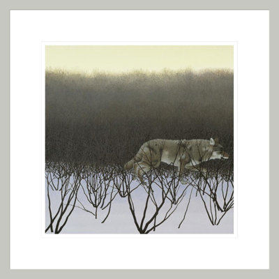 «Coyote and Alders» par Alex Colville - impression giclée encadrée