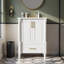 Meuble-lavabo simple autoportant 24 po avec plateau en céramique 24 po-2077880906