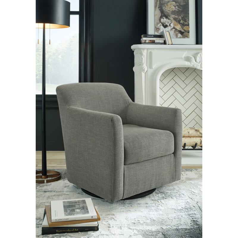 Chaise d'appoint Bradney, Tissu fumé