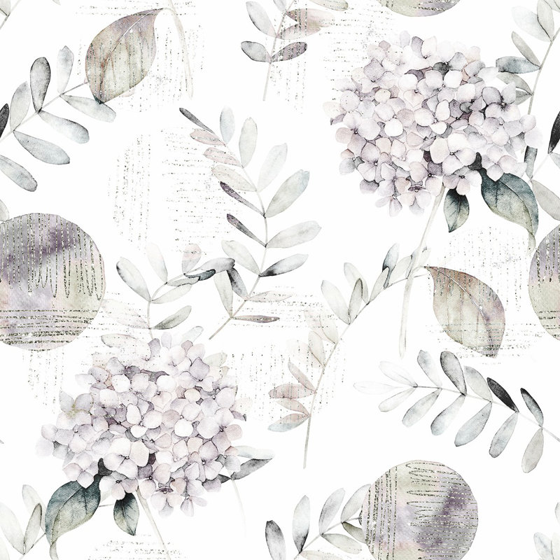 Floral Tile, 2.08' W x 18.75' L