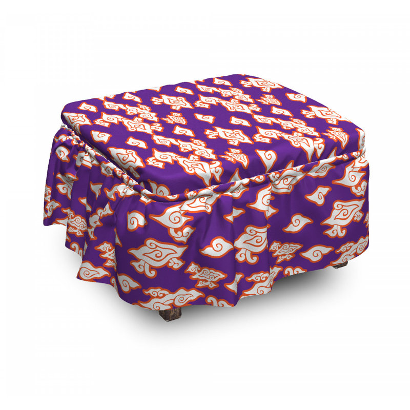 Housse pour repose-pieds hippie indonésien batik