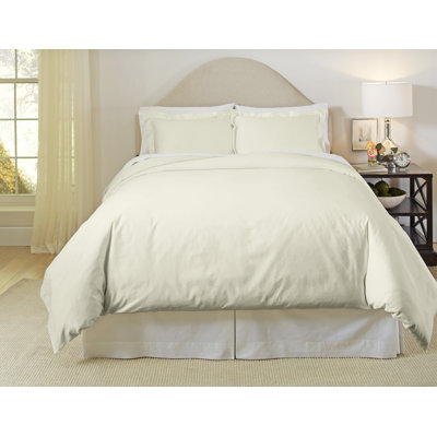 Pointehaven 500 Thread Count 100% Egyptian-Quality Cotton Long Staple Solid Duvet Set