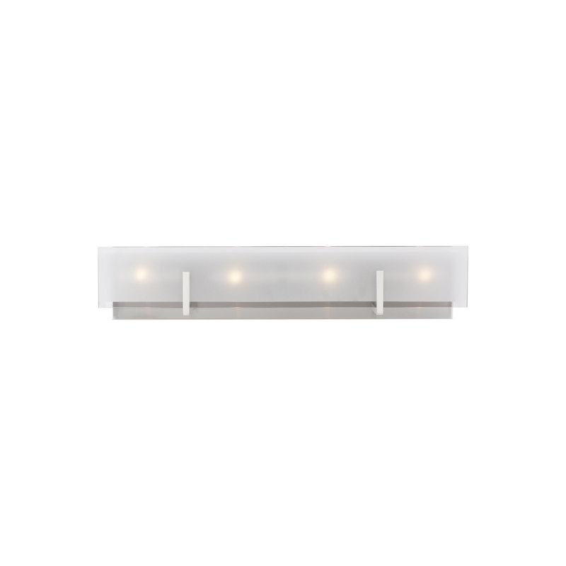 Syll Bath Bar, No Bulb Included, Brushed Nickel, 4-Light