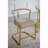 Basic Accent Chair, Distressed Gold
