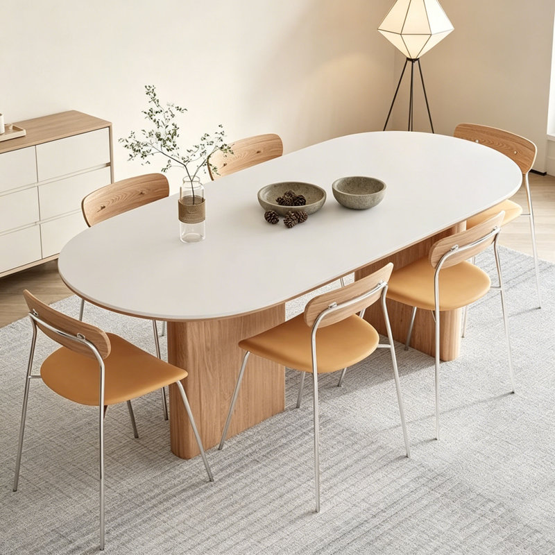 Table en pierre frittée Wabi-Sabi, 7, 29.5" H x 31.5" W x 59.1" D