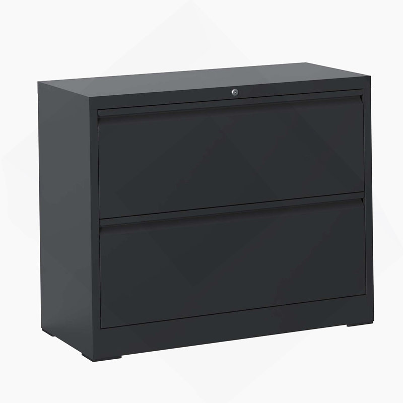 High - Quality 2 - Drawer Lateral File Cabinet With Lock For Home And Office, Ideal For Organizing Various Document Sizes
