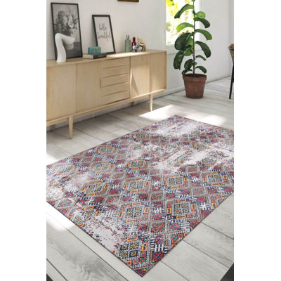Tapis décoratif coloré Ottilie