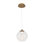 Bistro Dimmable LED Globe Pendant With Unique Hand-Crafted Shade, 3000K