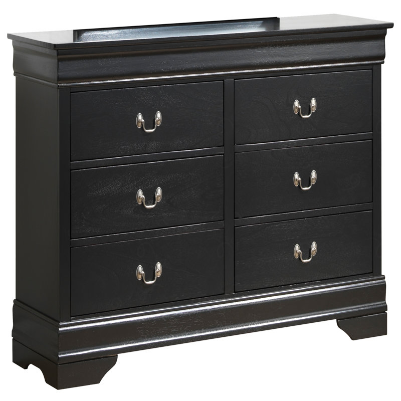 Commode Louis Phillipe G3125-D, Noir