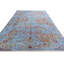 Hand Knotted Wool Area Rug in Blue