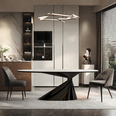 Art rock plate dining table by ASS Comfort Zone