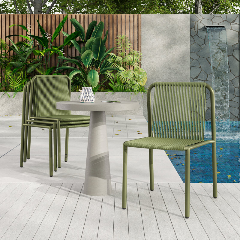 Chaises de salle à manger Zechariah, Vert