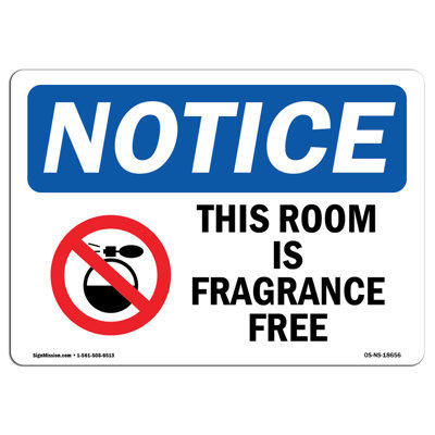 This Room Is Fragrance Free Sign