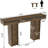54" Narrow Console Table Sofa Table with Back Hidden Storage-1175940091