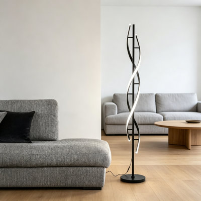 150cm Polished Column Floor Lamp