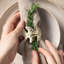 Metal Leaf Napkin Ring (Set Of 6)