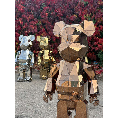 Animals Weather Resistant UV Resistant Rust Resistant Stainless Steel Garden Statue