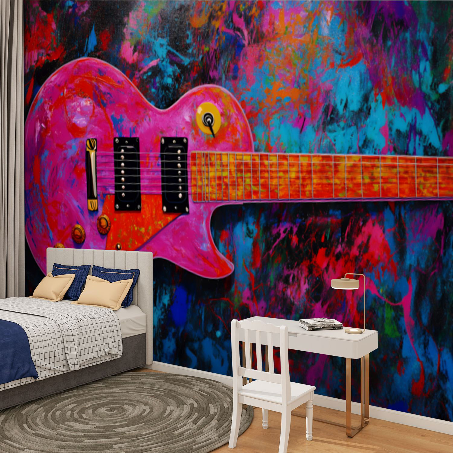 Lark Manor™ Peel and Stick Canvas Wallpaper Wall Mural Graffiti ...