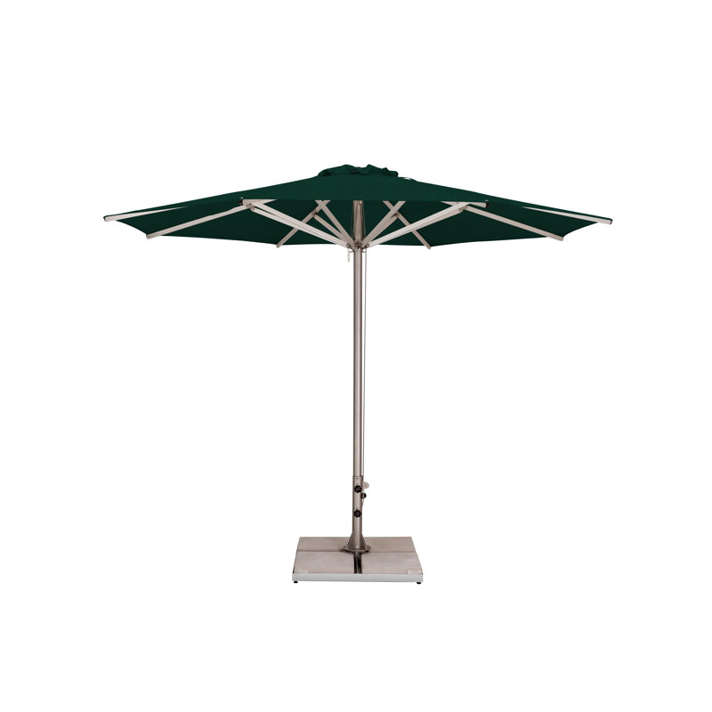 Storm 11.5' Round Umbrella, Paver Frame, Natural