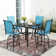 4 Person Patio Swivel Counter-height Dining Set