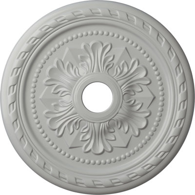 Médaillon de plafond palmetto 23 5/8 po x P 3 5/8 po x P 1 5/8 po (convient aux auvents jusqu'à 3 5/8 po)