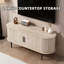 Console moderne avec compartiment de rangement et porte coulissante pour salon, chambre à coucher, bureau-131246932-131246938